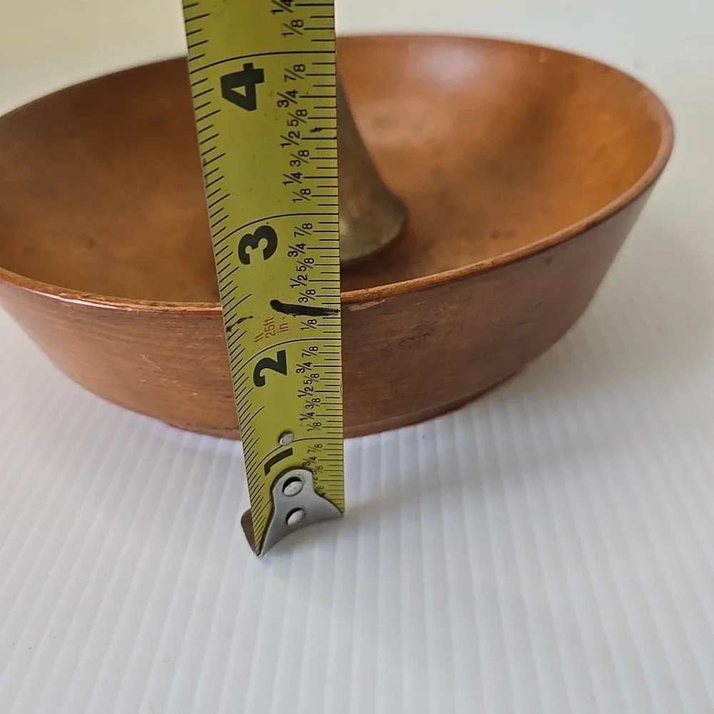 Antique Parsons Wooden Nut Bowl w/ Anvil Center For Cracking Patent June 16 1914